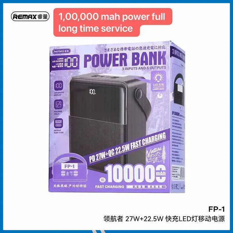 Remax FP-1 100,000mAh 27W Plus 22.5W Power Bank