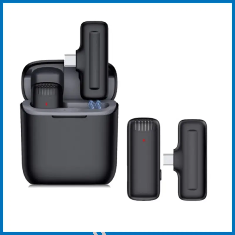 DK11 Dual Wireless Microphone with Charging Case