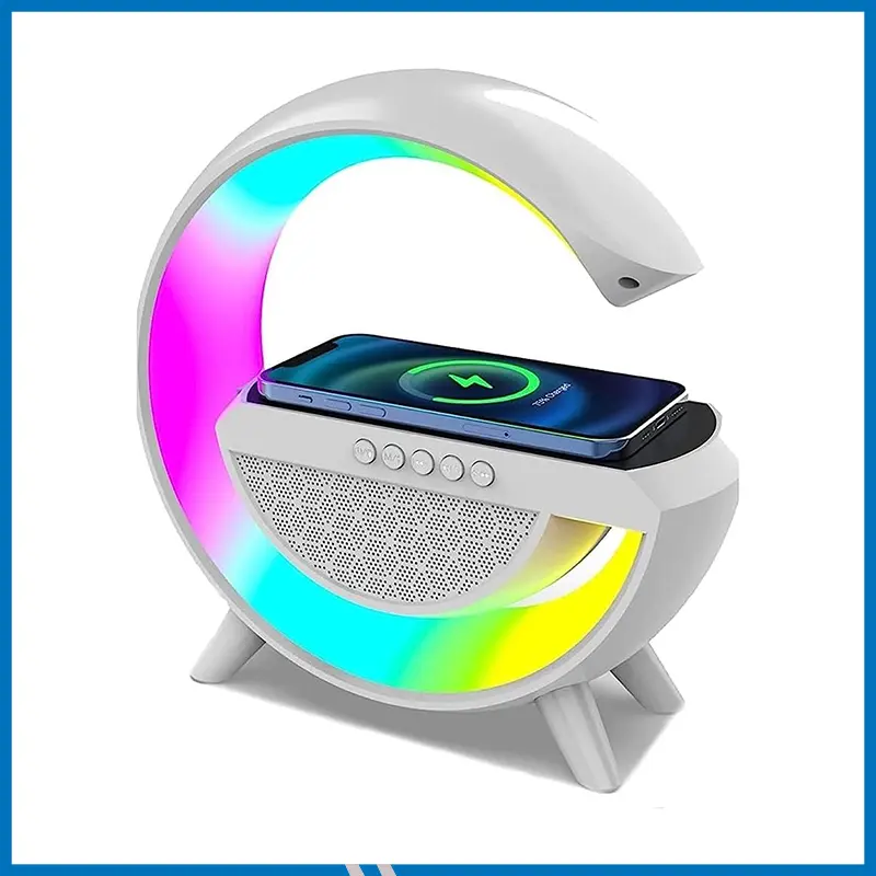 G63 Smart Light Wireless RGB Charger Table Lamp With Speaker