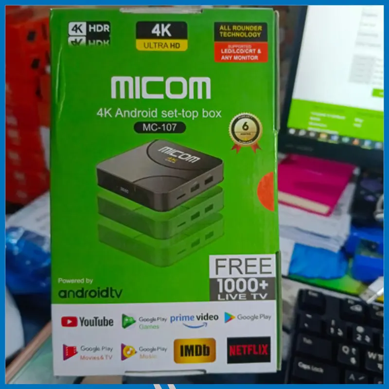 Micom MC-107 4K Android Set Top Box