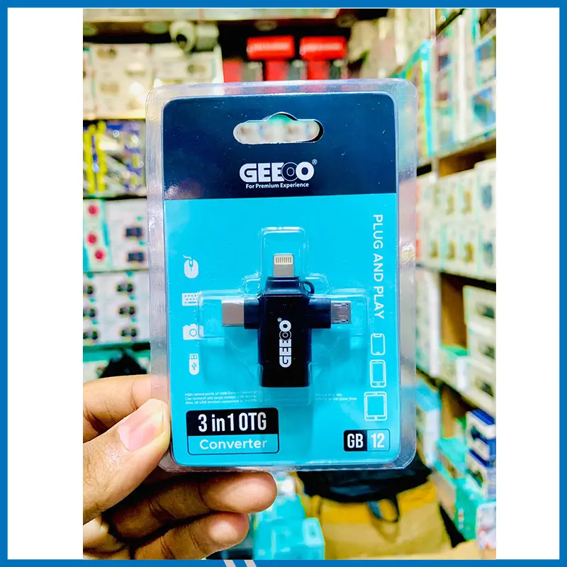 Geeoo GB-12 3-in-1 USB 3.0 OTG Adapter