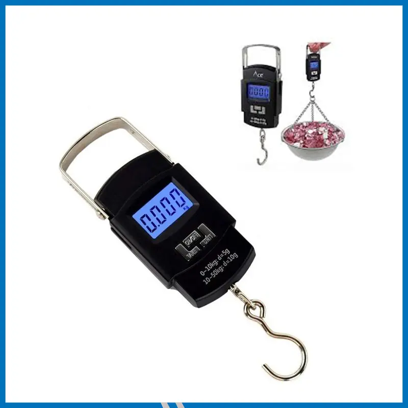 Digital Hanging Weight Scale Portable Hanging Electronic Hook Scale 50 Kg - Weight Machine Digital - Weight Machine