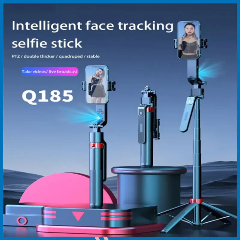 Q185 Selfir Stick Face Tracking AI Gesture Control Charging Stand Holder with Tripod