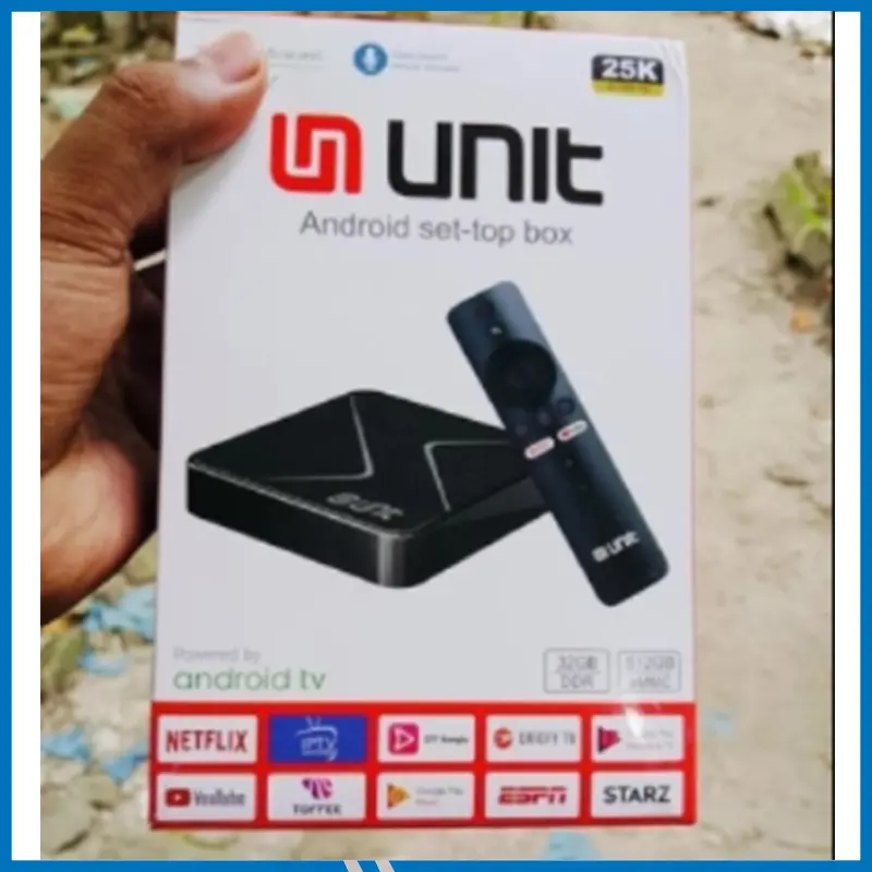 Unit 25K Ultra HD 32GB RAM 512GB ROM Android TV Box