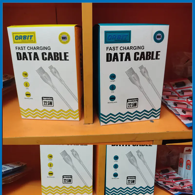 Orbit Fast charging data cable 22.5w