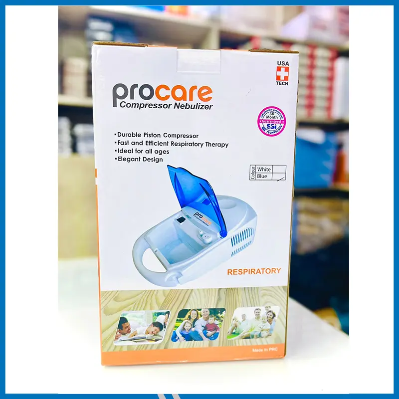 Procare Compressor Nebulizer USA Tecnology With 36 Months Warranty