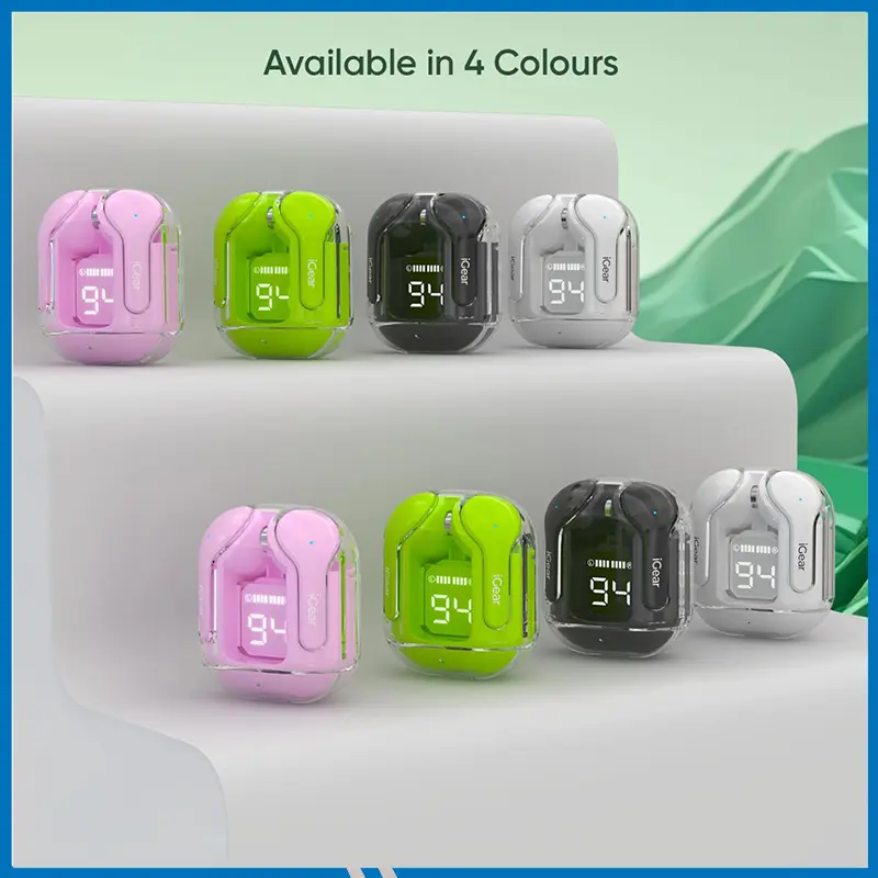 Ultrapods TWS Transparent Earbuds Digital Display ENC