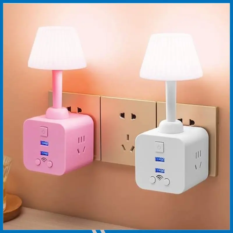 Versatile 4-in-1 USB Night Lamp Illuminate Your Bedside with Multi-Function Convenience