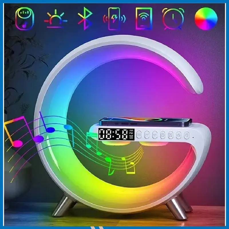 G63 Smart Light Sound Machine Fast Charging Alarm Clock