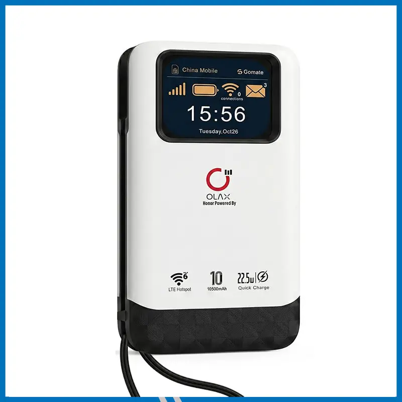 OLAX M200 GOMATE SIM Supported 4G Pocket Wi-Fi Router with 10500mAh Power Bank