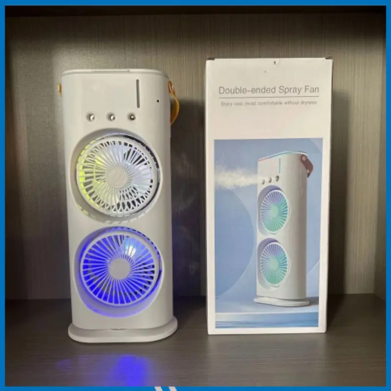 double-ended spray fan Portable Humidifier Fan AIr Conditioner Household Small Air Cooler Hydrocooling Portable Air Adjustment