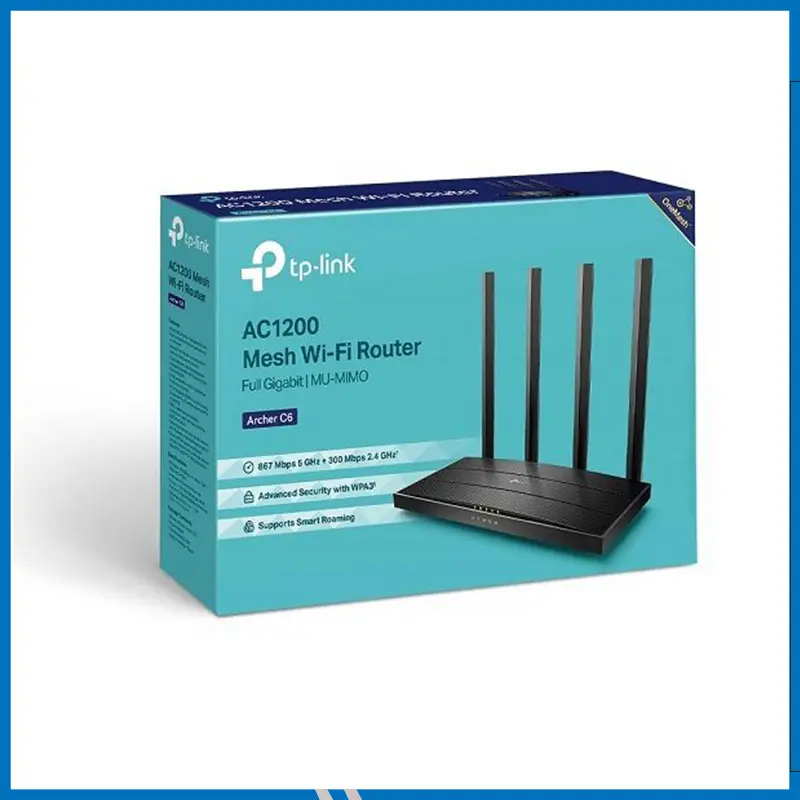 TP-Link Archer C6 Gigabit Dual-Band Wi-Fi Router (V4.0-US Version, AC1200, 3500 Square Feet Coverage)