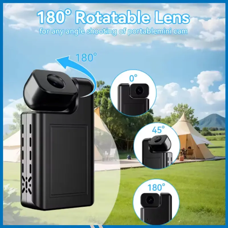 Rechargeable V380 WiFi Camera 1080P, Wide Angle for Indoor/Outdoor, Night Vision Pet/Baby Monitor, Home Security CCTV