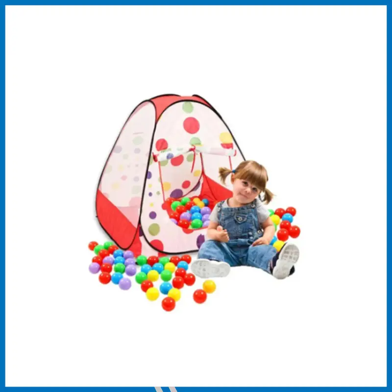 Tent Play House Toy With 50 Ball Set for Kids- Multicolo