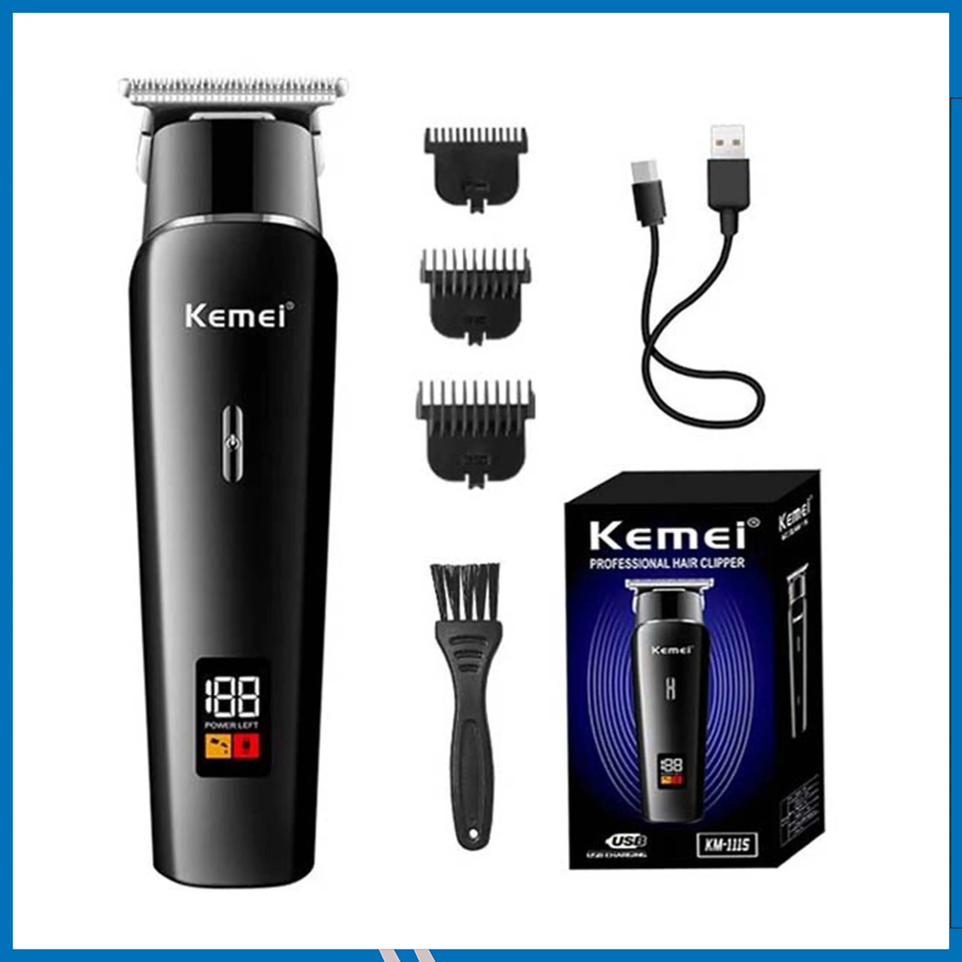 Kemei KM-1113 Hair Clipper and Beard Trimmer for Men