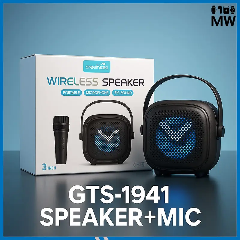 GREATNICE GTS-1941 Bluetooth, USB, TF Card and FM Radio Supported Lighting Wireless Speaker With Mic