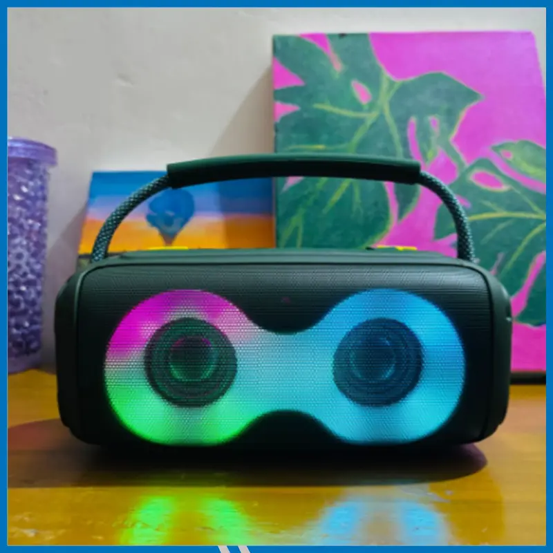 ET-312 RGB Party Speaker Double Horn Mini Outdoor Portable Wireless Bluetooth