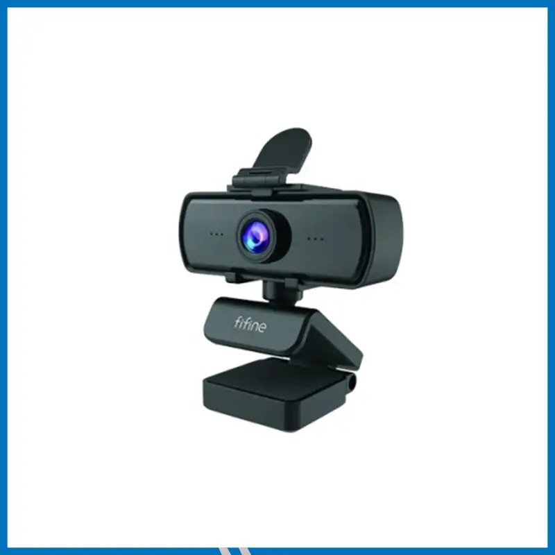 Fifine K420 Webcam 1440P, 2K Web Camera With Privacy Cover & Tripod For Laptop Desktop, Plug & Play 4MP HD USB Webcam With Built-In Mic For Live Streaming, Zoom Meeting, Online Class, Video Calling