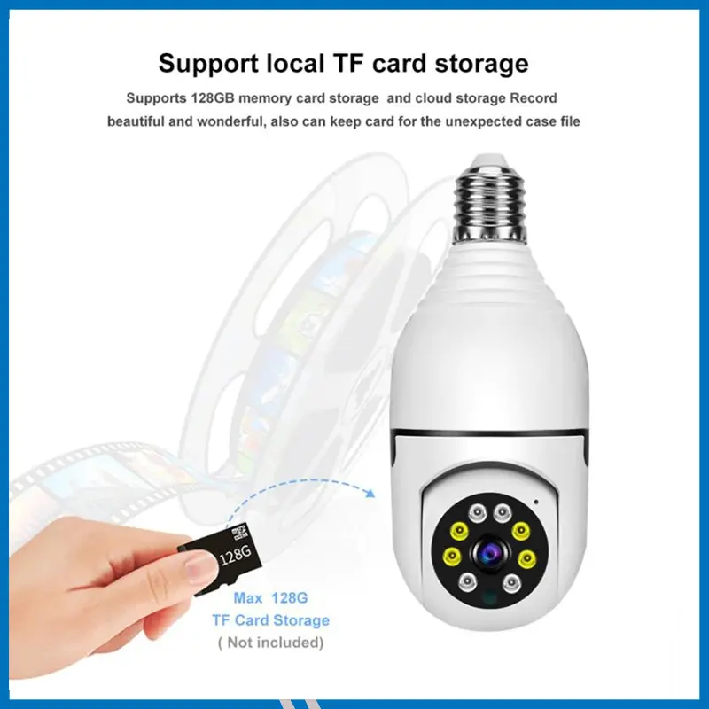 V380 PRO E27 360 Degree 1080P Wireless Home Security IP Camera