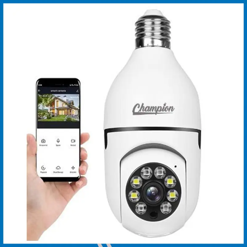 Champion E27 Bulb PTZ Wi-Fi IP Single Camera