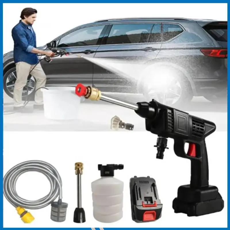 Rechargeable Portable Car Wash Washer Gun Cordless Spray Water Gun Machine