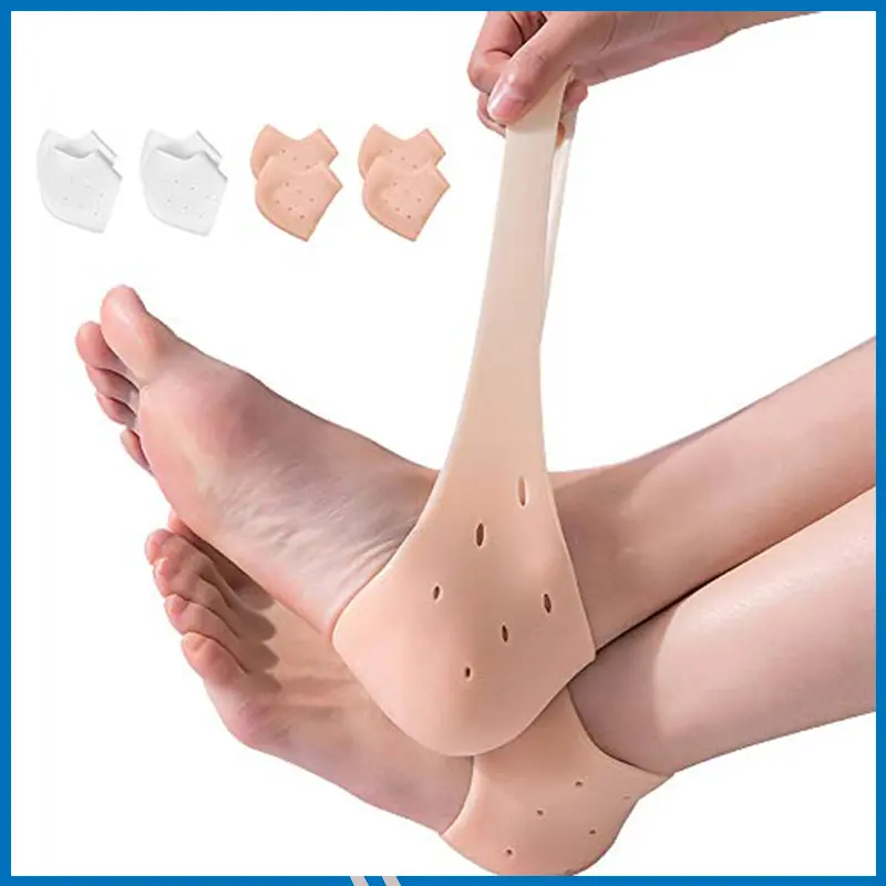 Silicone Gel Heel Pad Socks for Pain Relief||হিল ক্যাপ-(জোড়া)
