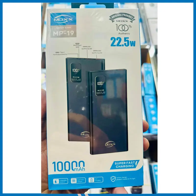 MOXX 10000 mAh 22.5W POWERBANK | SUPER FAST CHARGING | LED DISPLAY [MP-19]