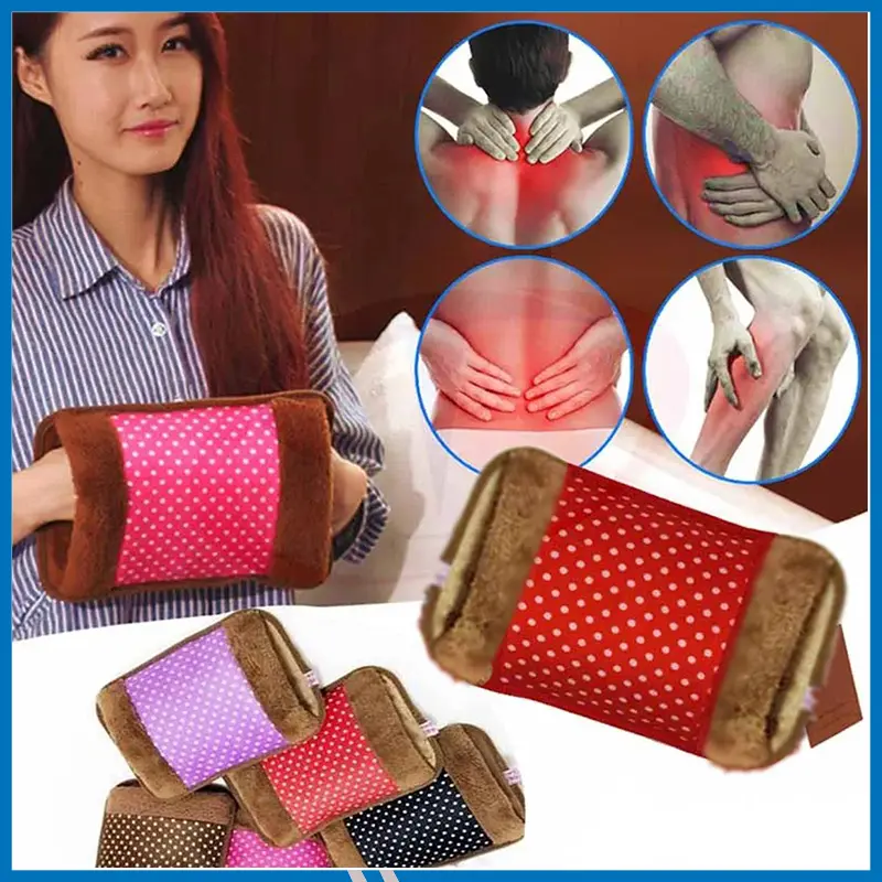Electric Hot Water Bag|ইলেকট্রিক হট ওয়াটার ব্যাগ - ১ পিস (মাল্টিকালার)