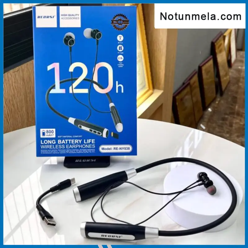 Regrsi NY-038 Neckband 120Hours backup